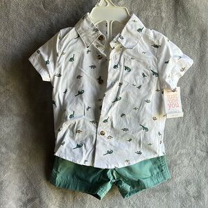 Carters shirt and short set